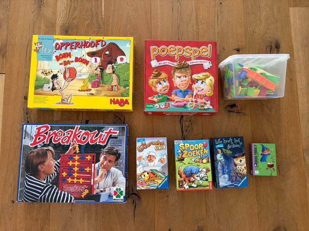 Doos met spelletjes vanaf 5+, Ophalen of Verzenden, Zo goed als nieuw