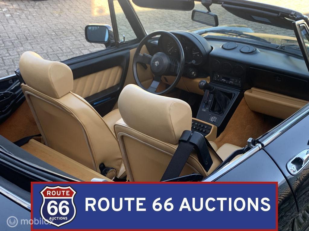 Alfa Romeo Spider | 1991 | Route 66 Auctions, Auto's, Overige carrosserieën, Zwart, Bedrijf, Handgeschakeld