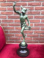 bijzonder topbeeld van MERCURIUS/ HERMES, brons en marmer, Ophalen of Verzenden, Brons
