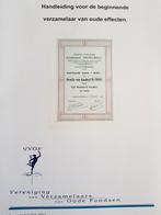 Oude aandelen: wegwijs door de VVOF, Ophalen of Verzenden, Aandeel