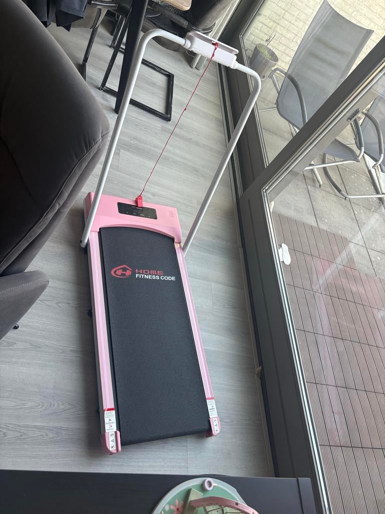 Roze hardloopband, Zo goed als nieuw, Snelheids- of Stappenmeter, Hardlopen, Ophalen