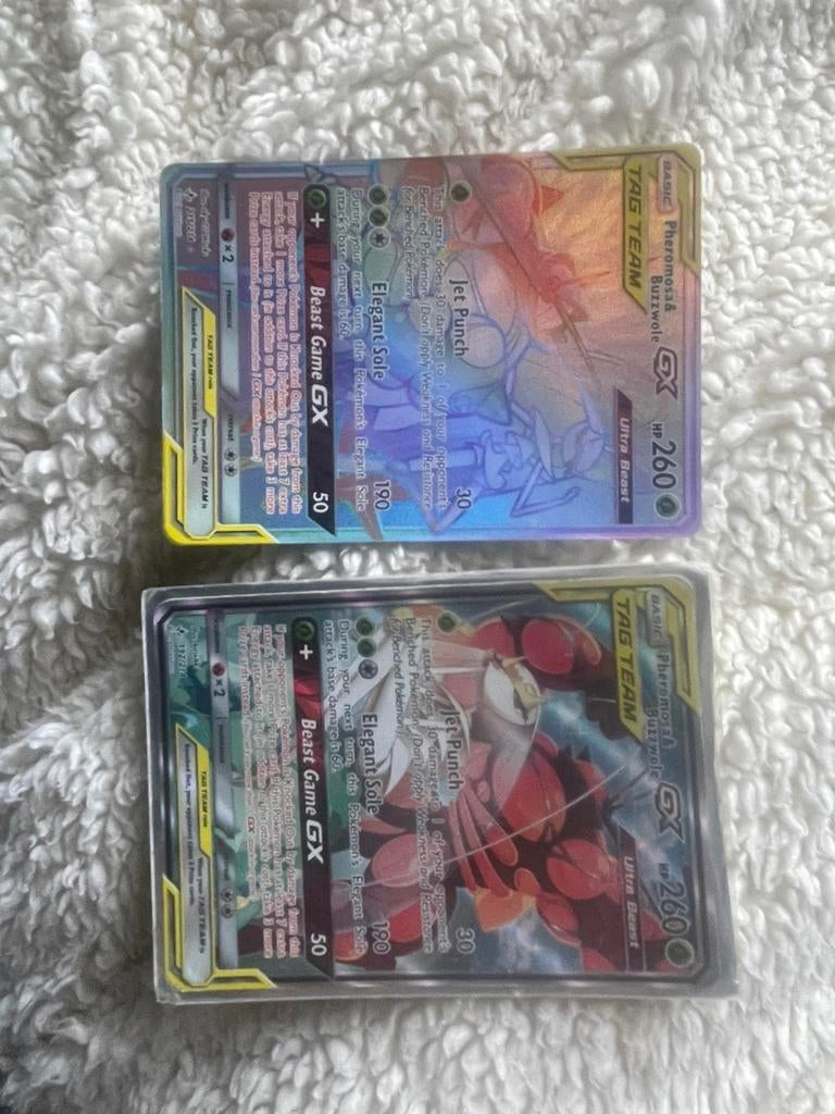 Phermosa & buzzwole gx tag team pokemonkaarten, Ophalen, Winkel, Super of Benzinepomp, Zegels, Bonnen of Punten