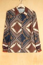 Senso prachtige bruine blouse met print 38 M, Kleding | Dames, Maat 38/40 (M), Bruin, Senso, Ophalen of Verzenden