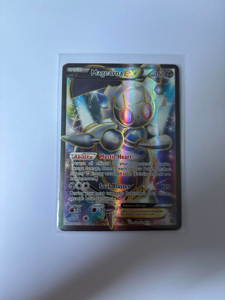 Magearna EX Pokémon Kaart 110/114 - Full Art Foil, Ophalen, Zo goed als nieuw, Losse kaart, Foil