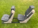 Uitneembare Leren Zitbank/Stoelen met gordel Camper,Oldtimer, Ophalen, Zo goed als nieuw