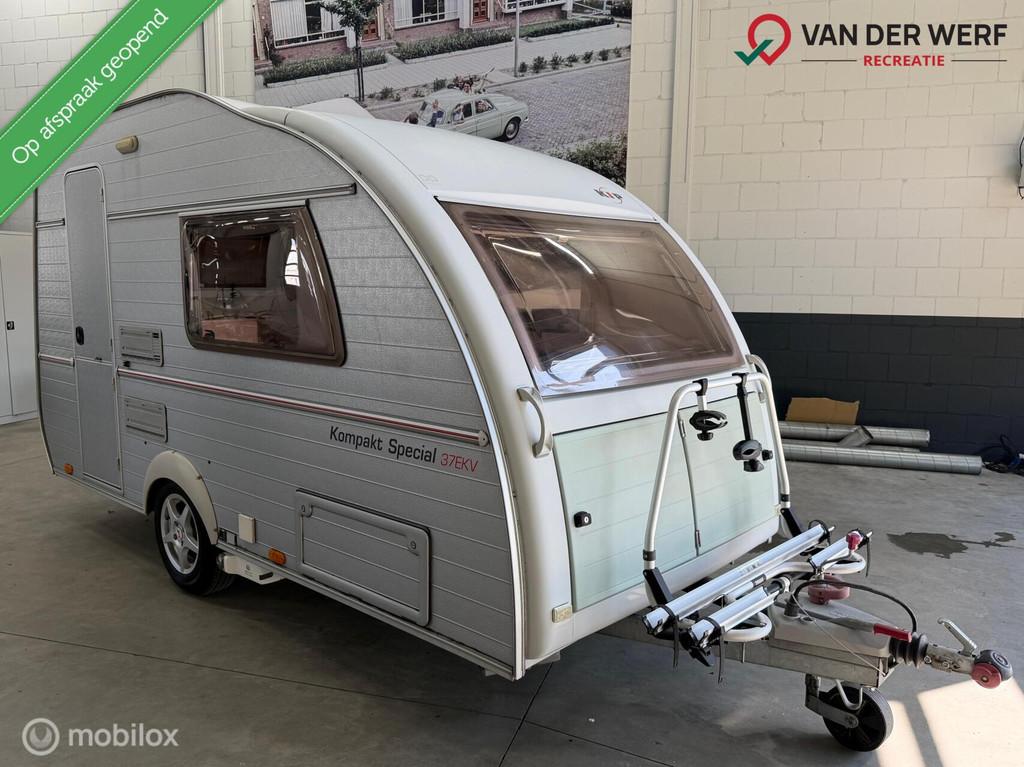 Kip Kompakt Special 37 EKV I Nieuwe Mover I 2X Fiets, Caravans en Kamperen, Tot en met 2, Bedrijf, Schokbreker, 2 aparte bedden