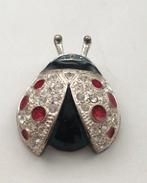 Broche lieveheersbeestje met kleurrijke strassteentjes Roman, Overige materialen, Overige kleuren, Nieuw, Ophalen of Verzenden