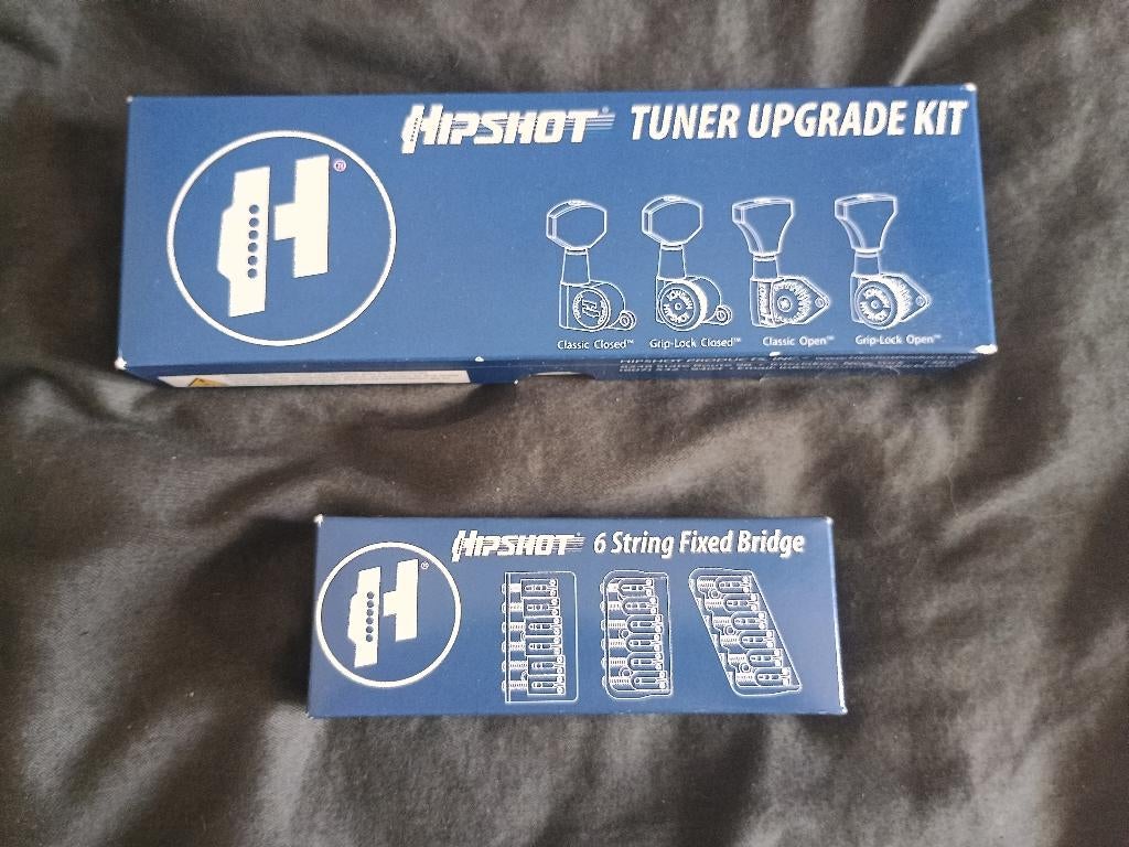 Vaste Gitaar Brug + Tuner Upgrade Kit: Hipshot (6-Snarig), Ophalen, Zo goed als nieuw, Solid body, Overige merken