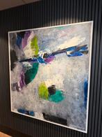 Groot abstract schilderij van Nico Molenkamp, Tilburg, Ophalen