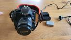 Canon spiegelreflexcamera 450D + lens 18-55 & grip, Audio, Tv en Foto, Fotocamera's Digitaal, Ophalen of Verzenden, Zo goed als nieuw
