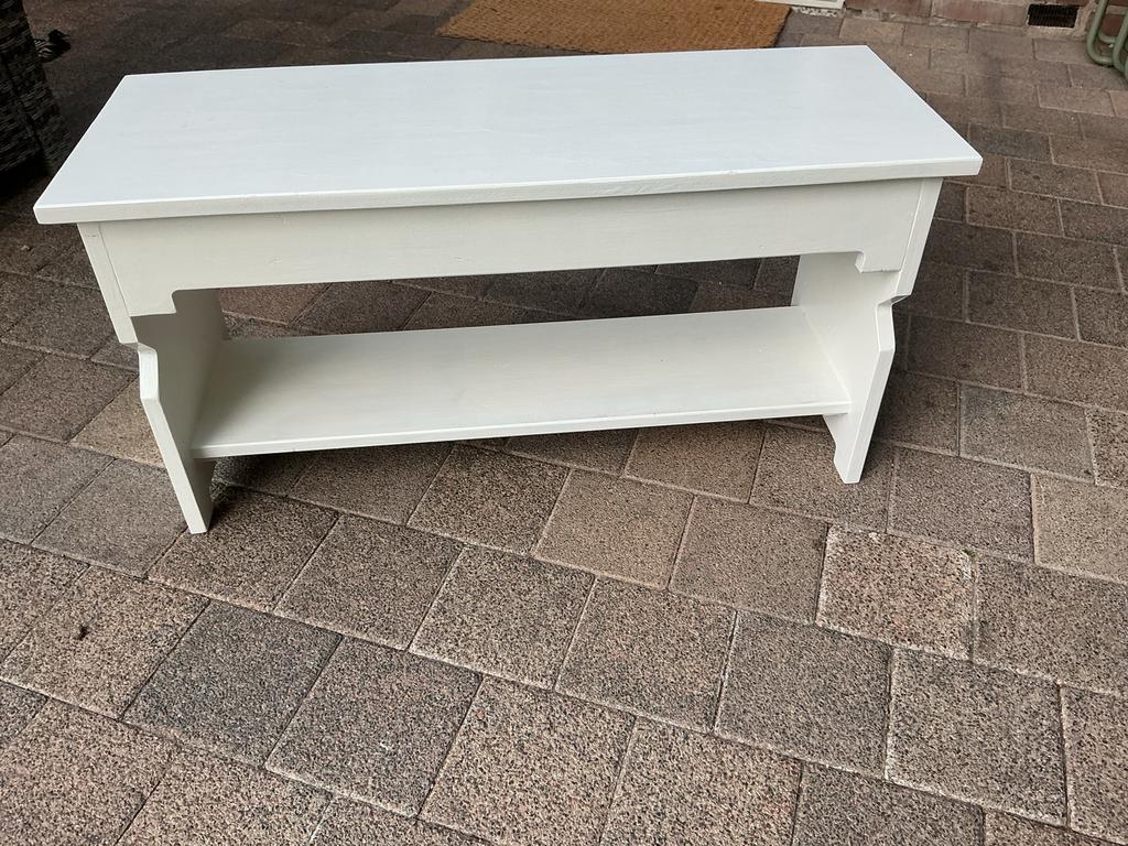 Wit bankje, Gebruikt, Wit, Ophalen of Verzenden, Eén