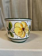 Vintage bloempot Italiaans keramiek, Ophalen of Verzenden