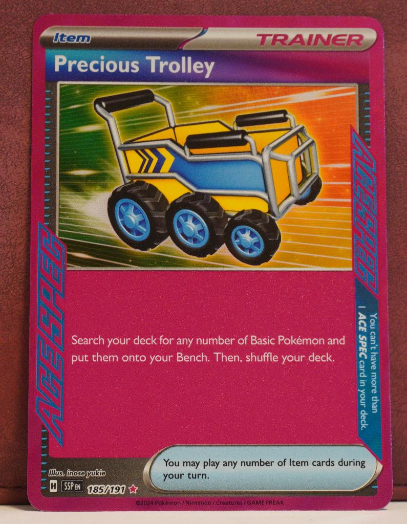 Precious Trolley Holo 185-191 Surging Sparks Pokèmon Kaart, Verzenden, Nieuw, Losse kaart