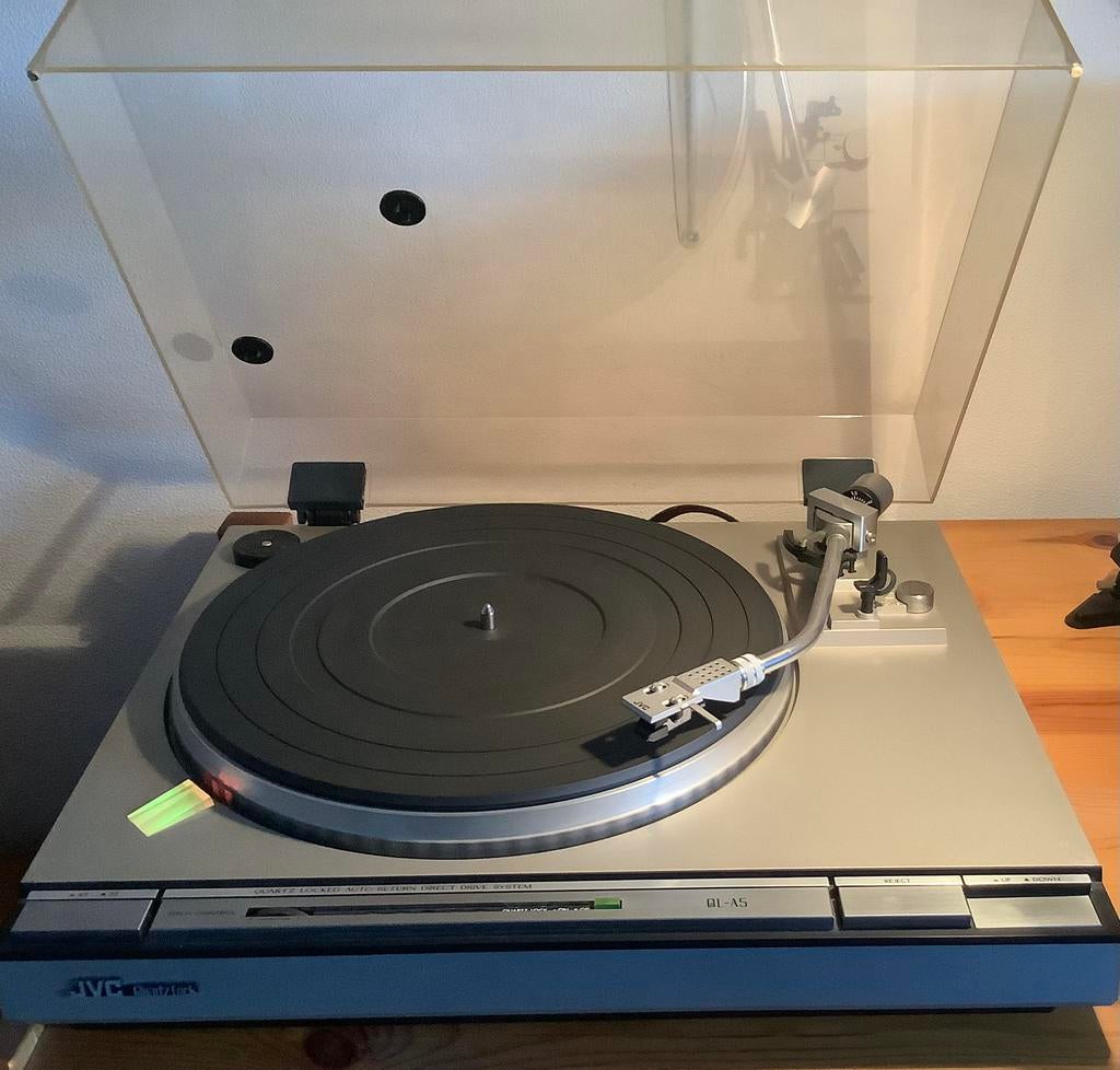 JVC QL-A5 Qartsgestuurde direct-drive draaitafel (1979-1980), Ophalen of Verzenden, Gebruikt, Platenspeler, Overige merken