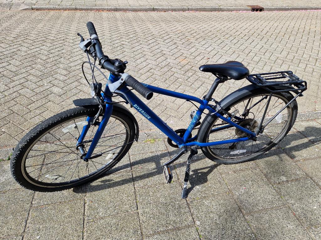 Kinderfiets 24/26 inch BTWIN Riverside blauw, Fietsen en Brommers, Fietsen | Kinderfietsjes, Ophalen, Gebruikt, 20 inch of meer