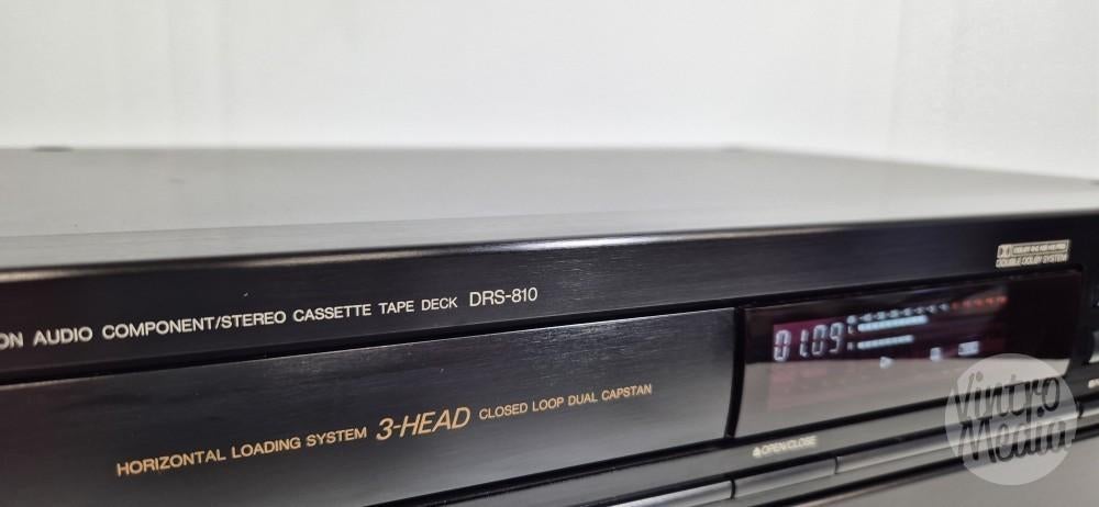 Denon DRS-810 Cassettedeck | Tape | 3 Koppen | Garantie, Ophalen of Verzenden, Enkel, Denon, Tiptoetsen