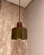 Donkergroen Bauhaus Stijl Hanglamp – Glazen Lamp E27 NIEUW!, Verzenden, Nieuw, Glas