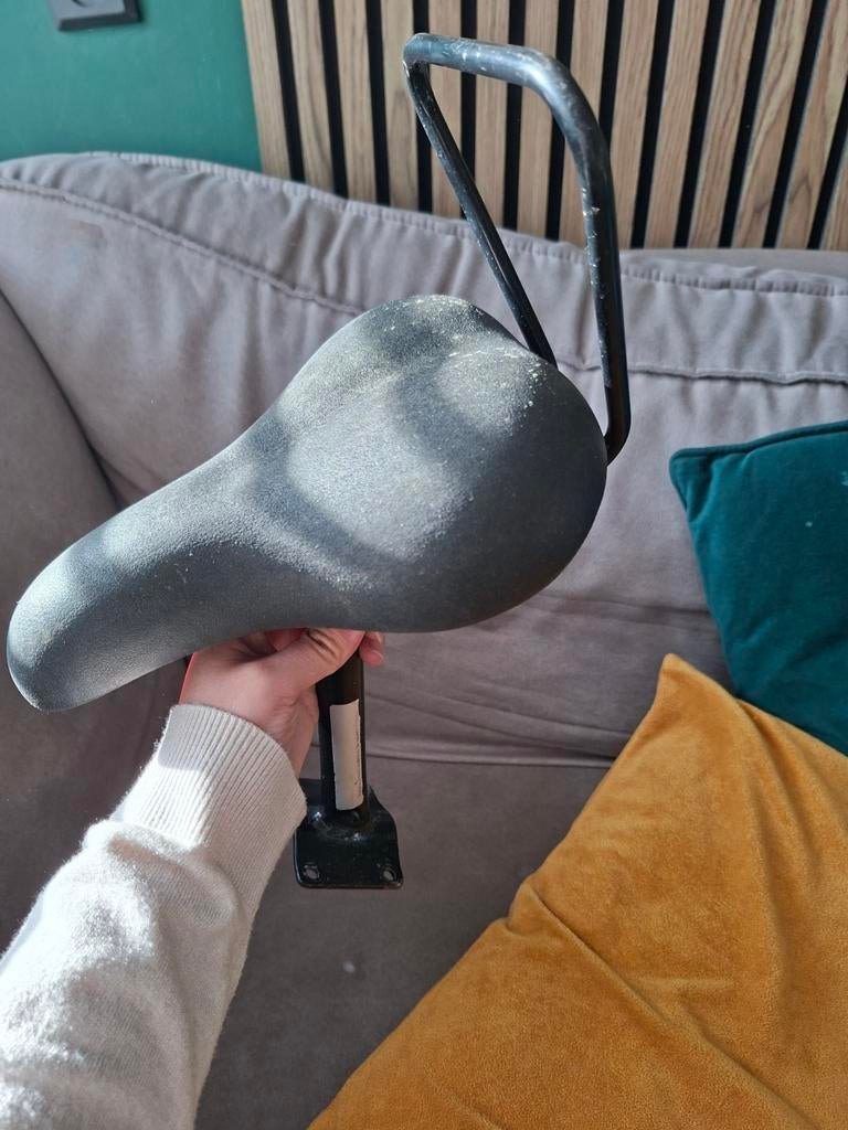 bij fietszadel met rugleuning, Ophalen of Verzenden, Zadel