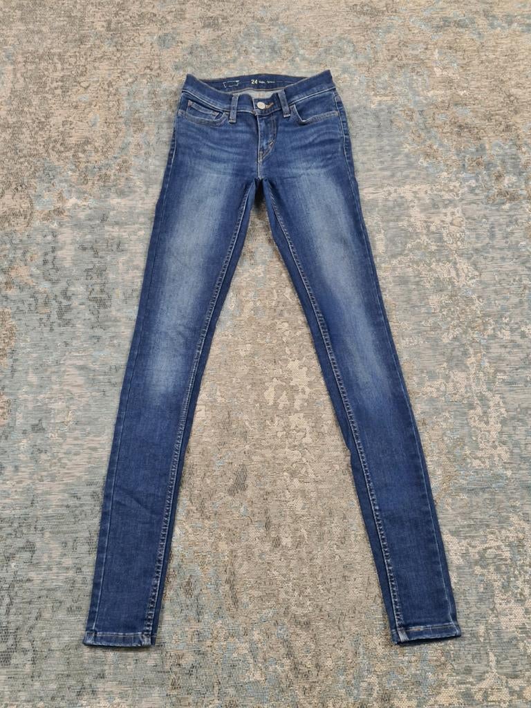 Levi’s super skinny fit W24 L32 Dames Tulsi2432 Low-rise, Blauw, Ophalen of Verzenden, W30 - W32 (confectie 38/40), Levi’s