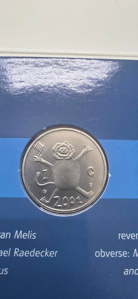 De Laatste Gulden 2001 - Koningin Beatrix, Postzegels en Munten, Munten | Nederland, Ophalen of Verzenden, Koningin Beatrix, 1 gulden