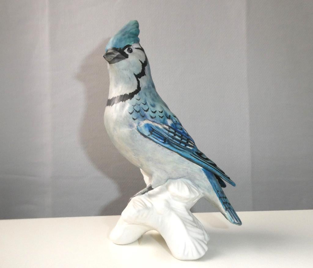 Goebel Porslein Vogel: Blauwe Gaai, Ophalen of Verzenden