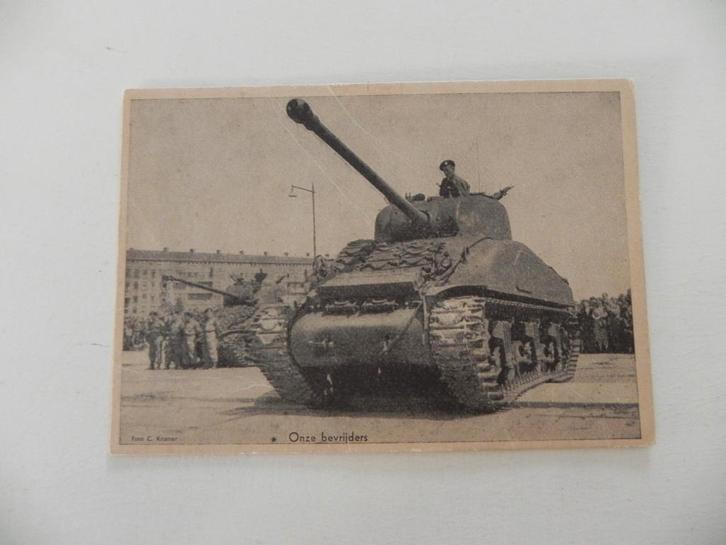 Ansichtkaart Sherman tank van C. Kramer Rotterdam, Verzamelen, Ansichtkaarten | Themakaarten, Ongelopen, 1940 tot 1960, Voertuig