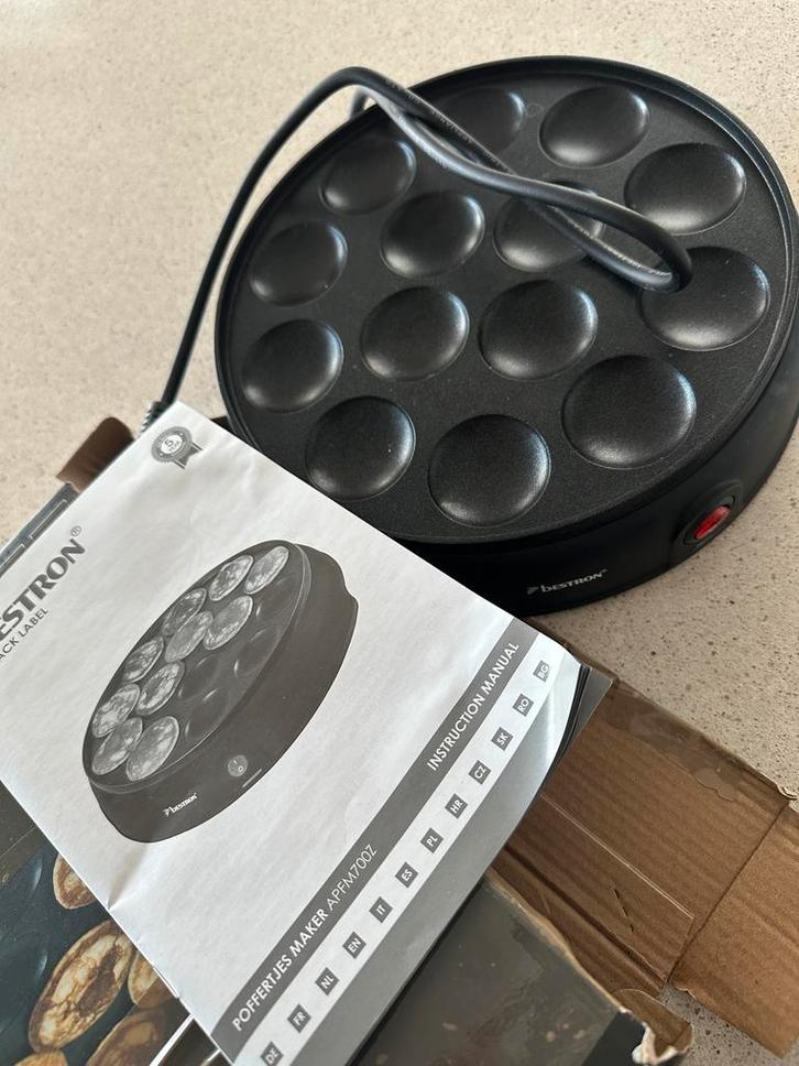 Bestron Poffertjesmaker APFM700Z - Zo goed als nieuw, Witgoed en Apparatuur, Overige Witgoed en Apparatuur, Zo goed als nieuw