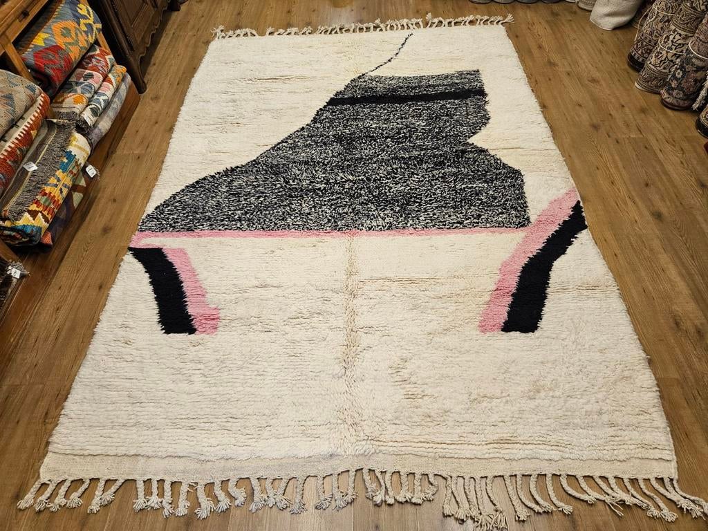 Handgeknoopt oosters tapijt Berber Beni Mrirt 300x210, Info@SlatsAntiek.nl, Vof Slats Antiek, Ophalen of Verzenden, 200 cm of meer