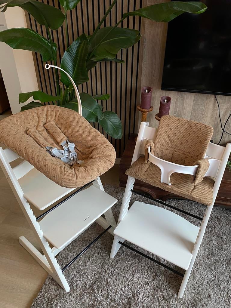Van katoen kussenset voor tripp trapo + hoes voor Newborn, Ophalen of Verzenden, Nieuw, Meegroeistoel, Stoelverkleiner