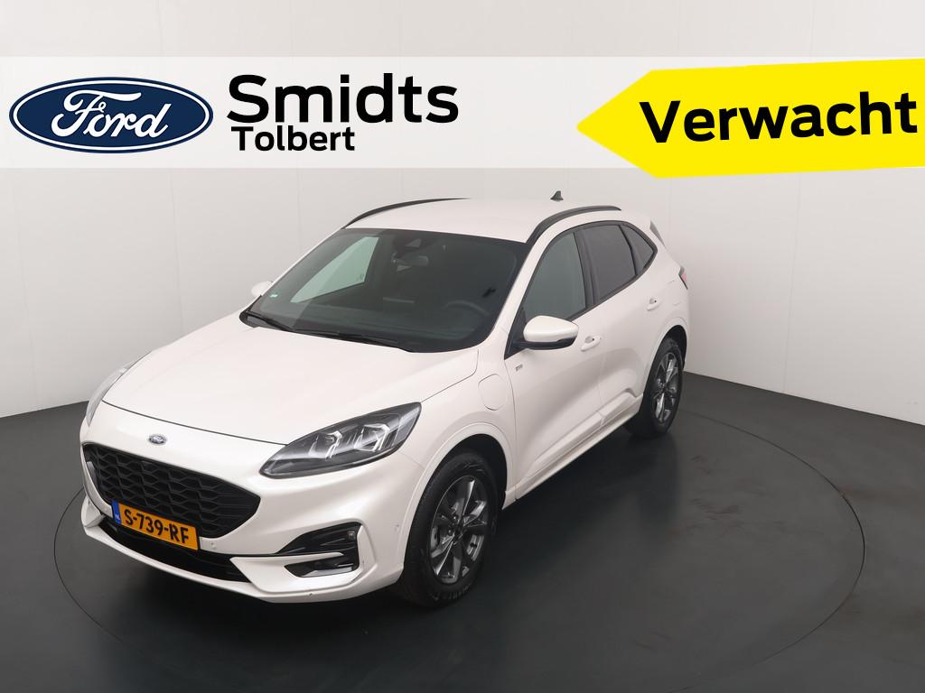 Ford Kuga 2.5 PHEV ST-Line X | 1ste eigenaar | Slechts 15.00, Auto's, Ford, Gebruikt, 4 cilinders, Alcantara, Wit