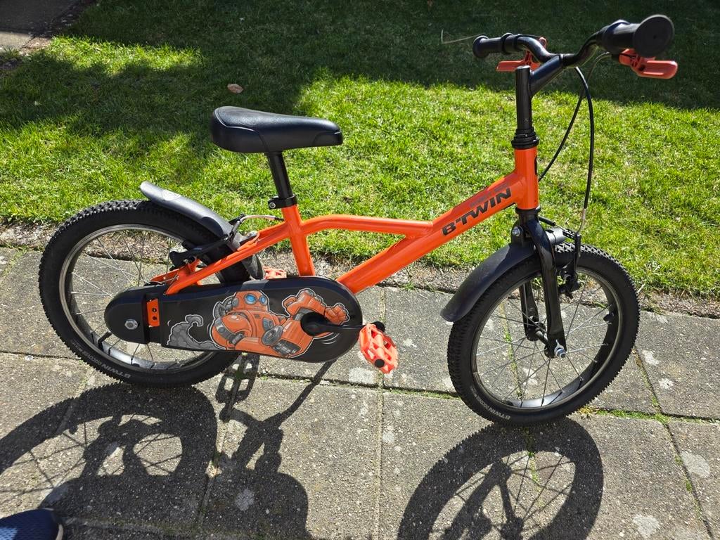 BTWIN 16 INCH ROBOT KINDERFIETS, Fietsen en Brommers, Fietsen | Kinderfietsjes, Ophalen, Gebruikt, 16 tot 20 inch, BTWIN