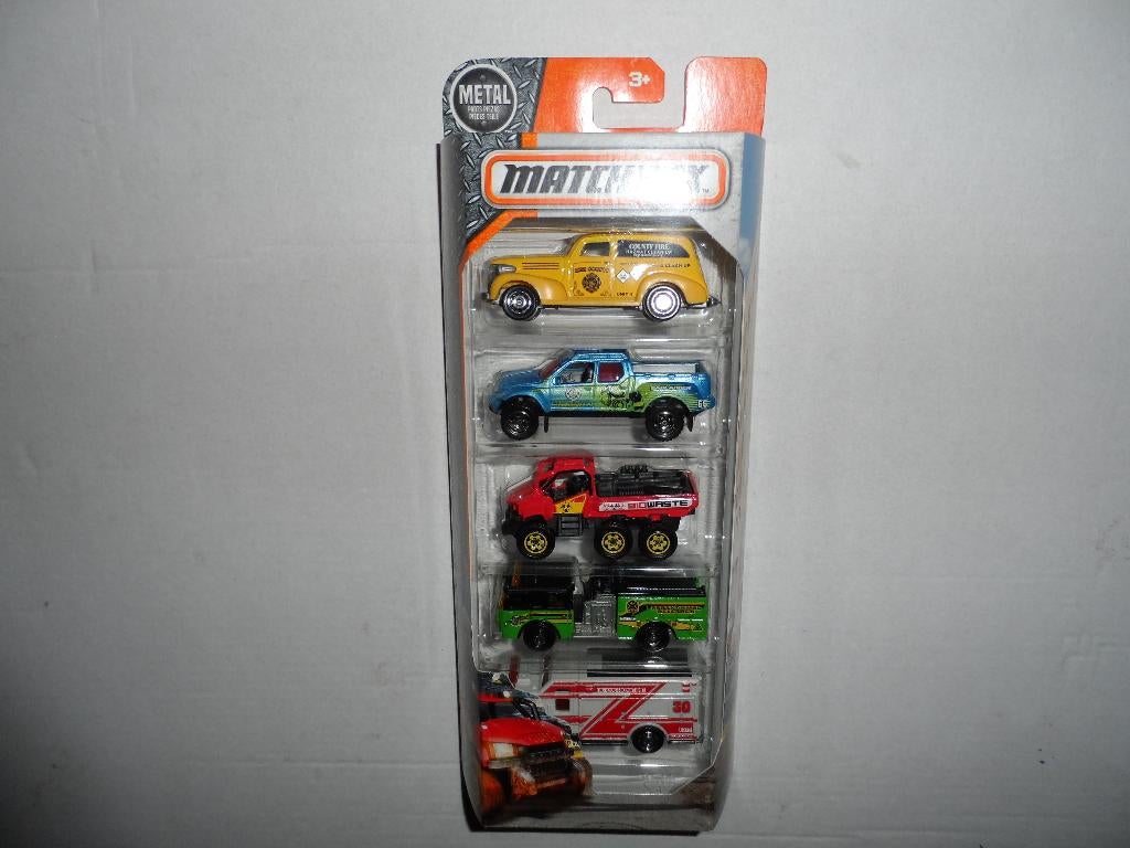 Matchbox 5 Pack - Hazardous Materials Team (2017) 1:64 D3, Ophalen of Verzenden, Nieuw, Auto