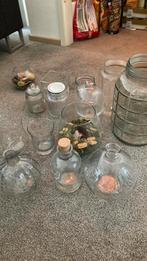 Diverse glaswerk, vazen, potjes, Huis en Inrichting, Woonaccessoires | Vazen, Overige kleuren, Ophalen of Verzenden, Minder dan 50 cm