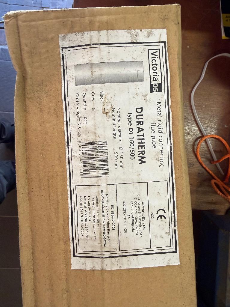 kachelpijp stuk , Duratherm DT 150-500, Huis en Inrichting, Kachels, Nieuw, Ophalen of Verzenden, Vrijstaand, Overige soorten