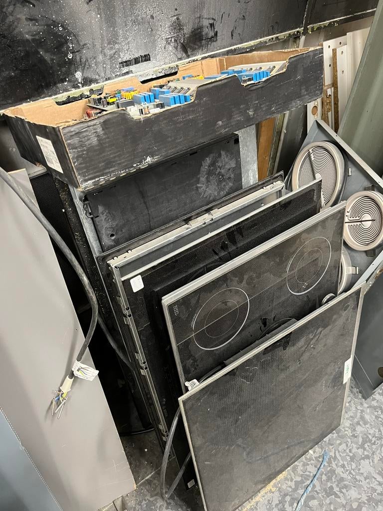 12 Kookplaten voor hobbyist, Witgoed en Apparatuur, Kookplaten, Ophalen, Inbouw, Inductie, 4 kookzones