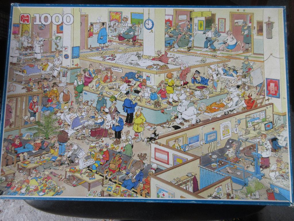 Oude Van Haasteren puzzel legpuzzel van harte beterschap, Ophalen of Verzenden, 500 t/m 1500 stukjes, Gebruikt, Legpuzzel