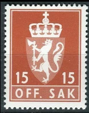 NOORWEGEN 1981 15ö. Staatswapen, Michel: 111, Postfris., Postzegels en Munten, Postzegels | Europa | Scandinavië, Verzenden, Noorwegen