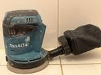 Makita DBO180 Handpalm Schuurmachine 18V LTX 2 Accu's Lader, Ophalen of Verzenden, Gebruikt, Minder dan 600 watt, Vlakschuurmachine