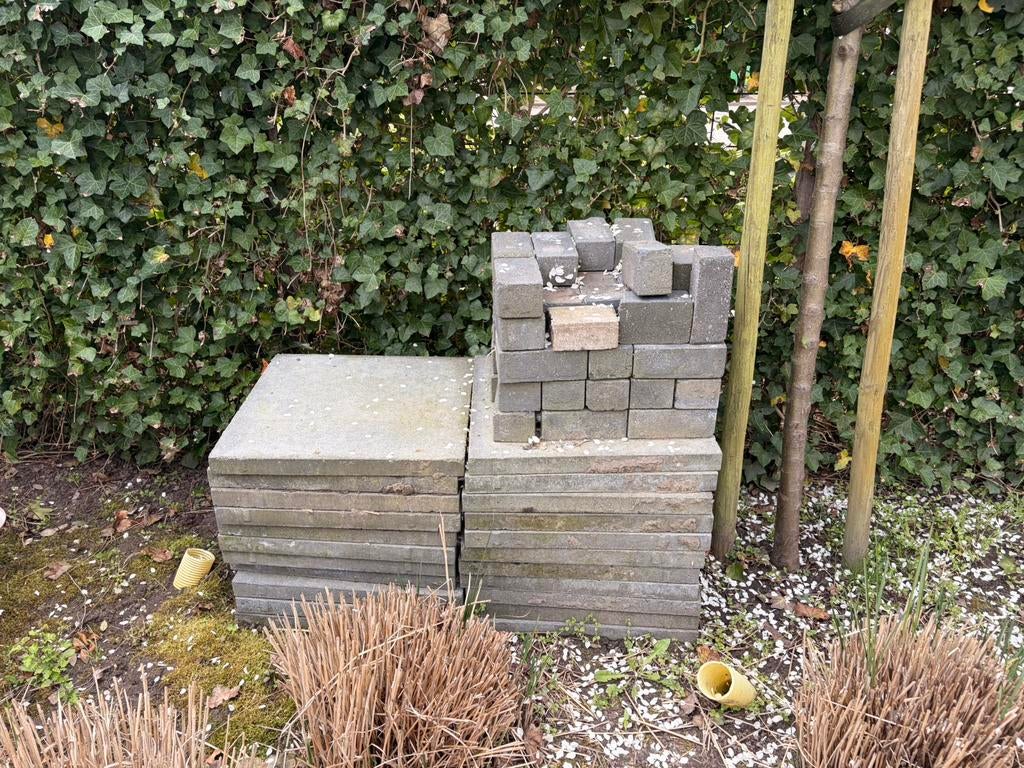 Tuintegels, Tuin en Terras, Terrasdelen en Vlonders, Ophalen, Gebruikt, Overige materialen