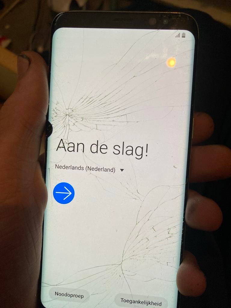 Samsung Galaxy S8 - Gebarsten scherm, camera defect, Telecommunicatie, Mobiele telefoons | Samsung, Ophalen, Gebruikt, Touchscreen