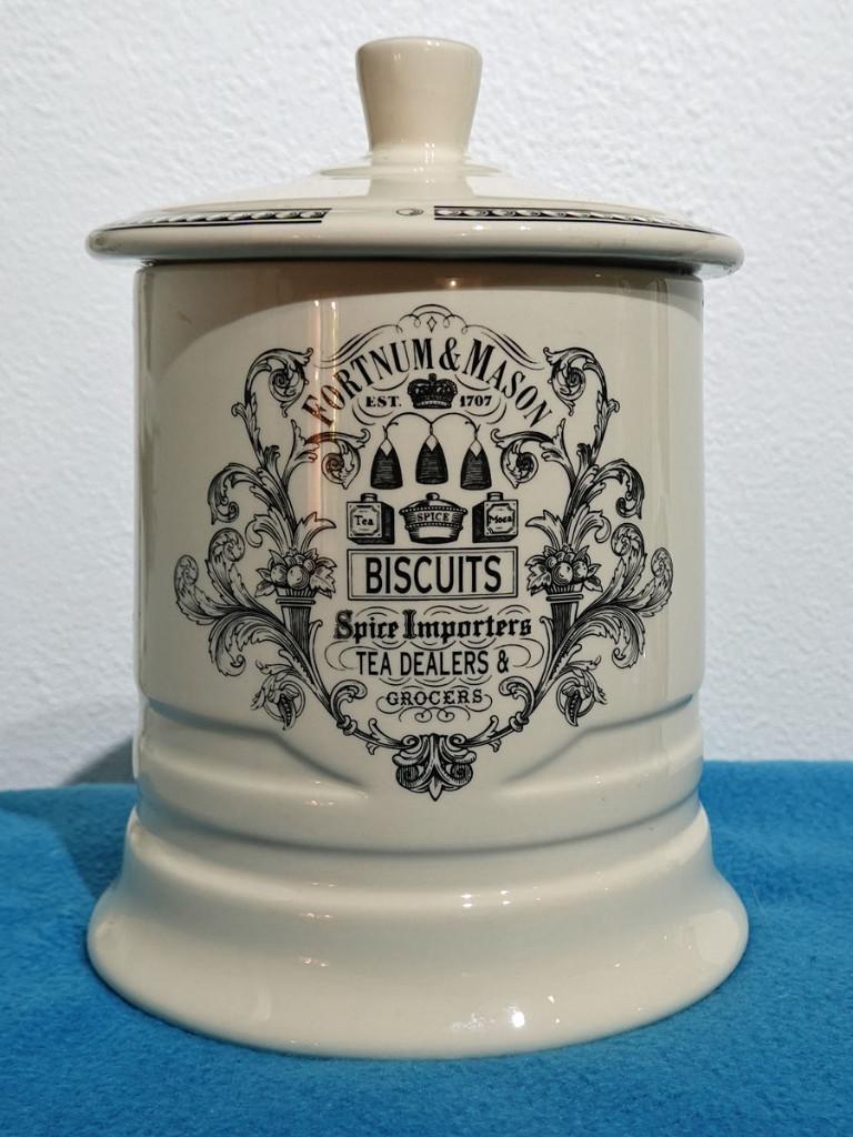 Vintage Fortnum & Mason London biscuits koekjespot, Ophalen, Overige typen, Nieuw, Overige stijlen