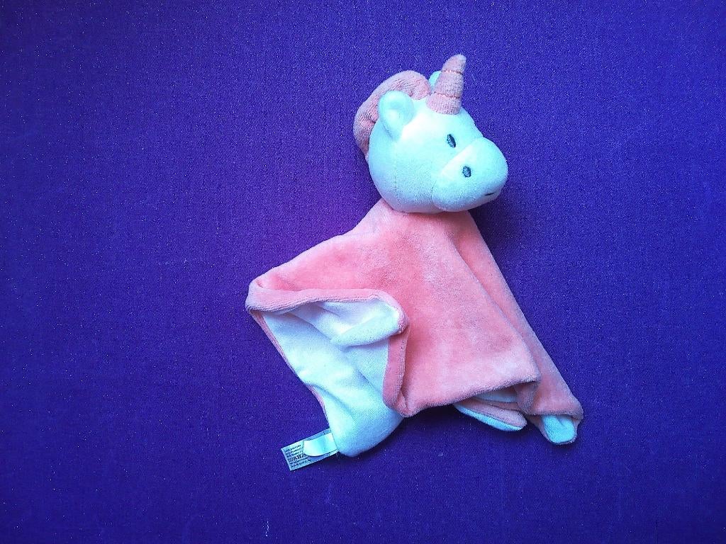 BAMBINO Knuffeldoekje PAARD EENHOORN. ROZE - WIT **Nieuw**, Ophalen of Verzenden, Nieuw, Overige typen, Met label