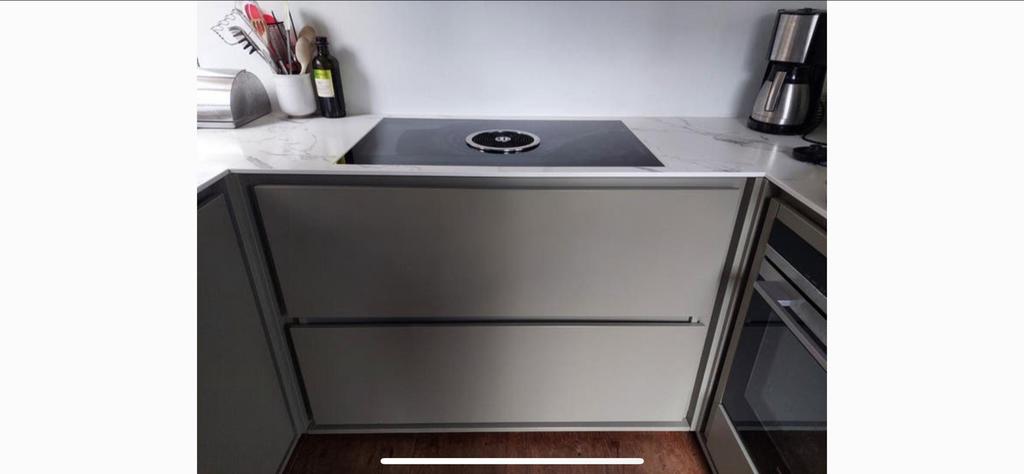 Bora basic kookplaat met afzuiging, Witgoed en Apparatuur, Kookplaten, Ophalen, Gebruikt, 4 kookzones, Inbouw