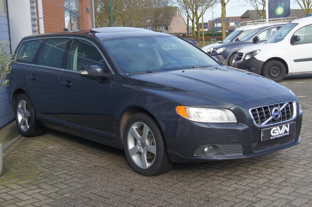 Volvo V70 3.2 6-cilinder Aut | Leder | Stoelverw | Cruise |, Auto's, Voorwielaandrijving, 238 pk, Blauw, Euro 4