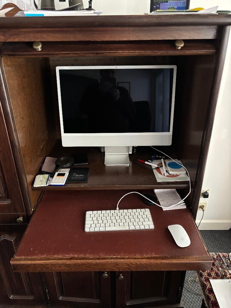 Eiken secretaire, Ophalen, Gebruikt