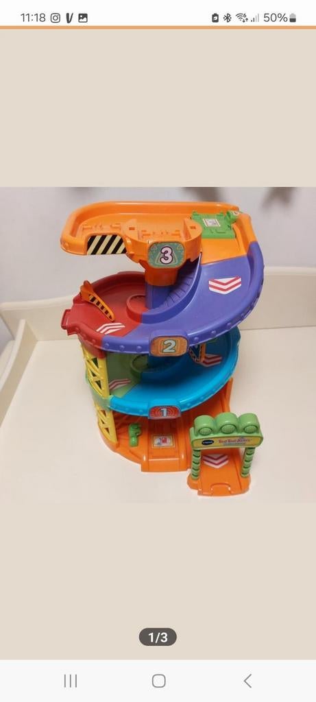 VTech Toet Toet Auto's Parkeertoren en Kraan, Ophalen