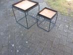 Twee HAY Tray Tables (zwart, 30x30 en 40 x 40 cm), Huis en Inrichting, Ophalen of Verzenden, Gebruikt
