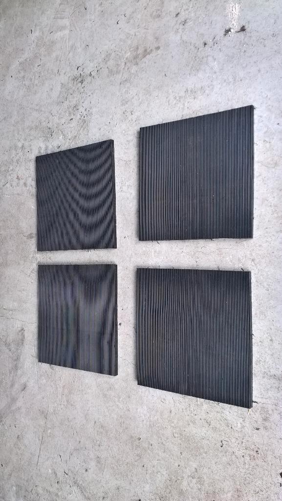 Kunststof Stempelplaten, Caravans en Kamperen, Caravan accessoires, Zo goed als nieuw, Ophalen of Verzenden