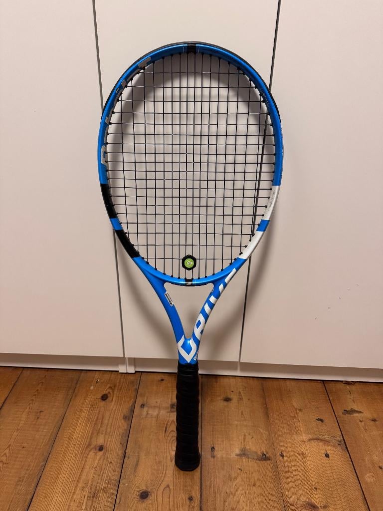 babolat pure drive 300gr grip 3:43/8 opgedikt naar ca 5, Gebruikt, L4, Ophalen of Verzenden, Racket