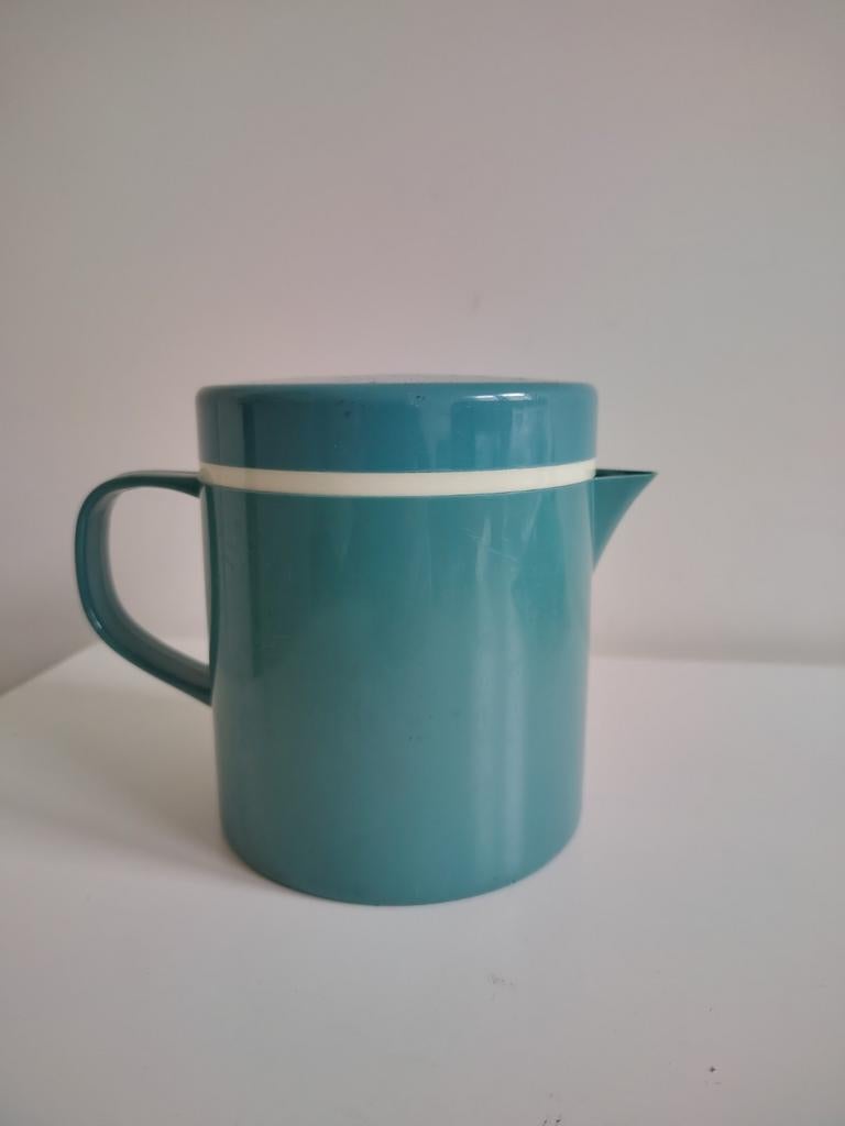 Vintage Melitta koffiekan met filter 101 - Turquoise, Ophalen of Verzenden, Huis en Inrichting